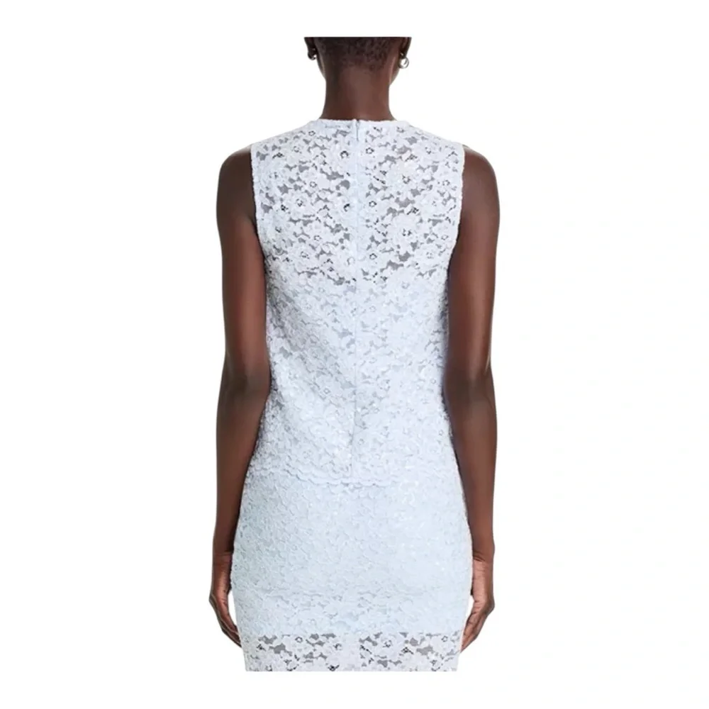 Generation Love
Henrietta Lace Top Elegant Sleeveless Lace Dress in Light Blue - Picture 4 of 5